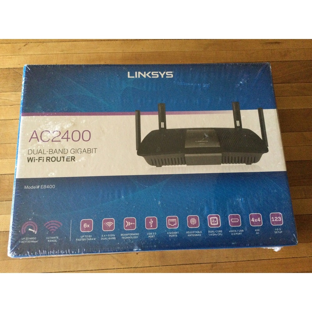 Linksys AC2400 E8400 Dual Band Gigabit Wi-Fi Router New Sealed